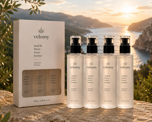 Velomy Essentiel · Sérum Escargot 96% — Pack 4 Flacons